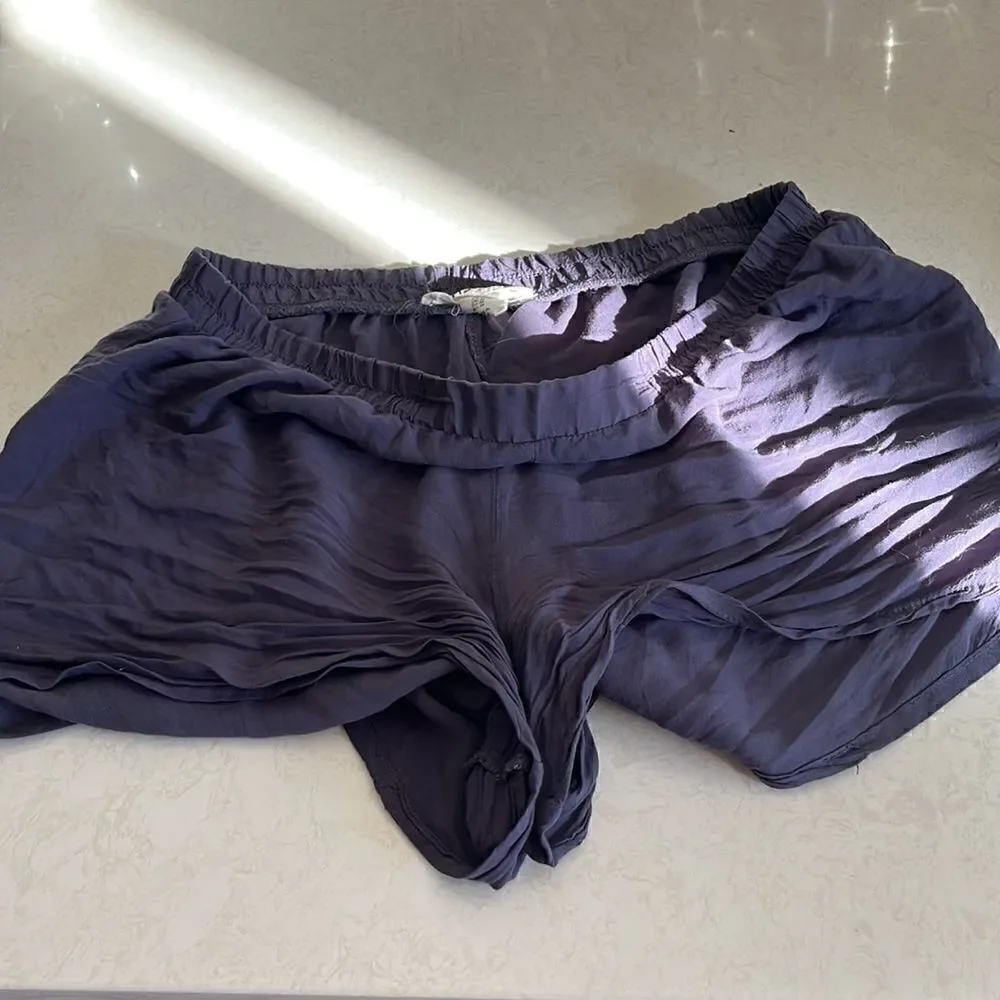 Artisan NY pajama set - dark purple tank top with matching shorts, size Medium